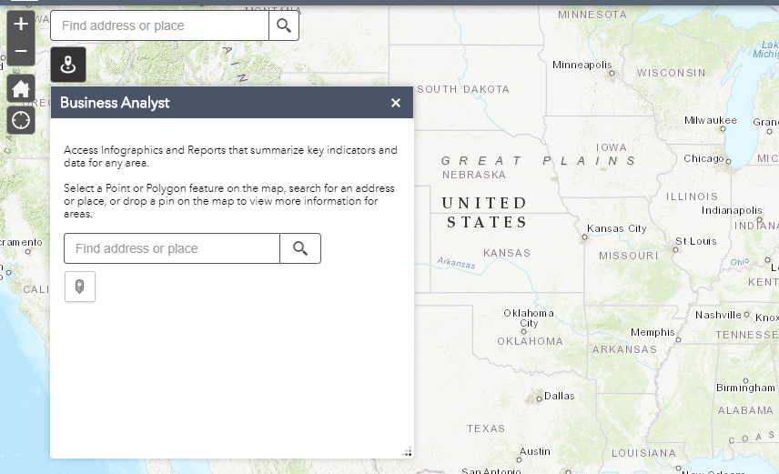 Business Analyst Widget window